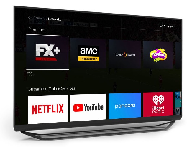 TV showing Apps on the X1 Platform